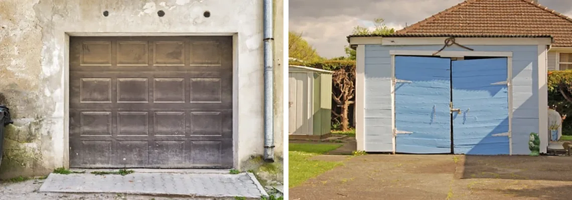 Rotten Steel Garage Door Repair in Innisfil, Ontario